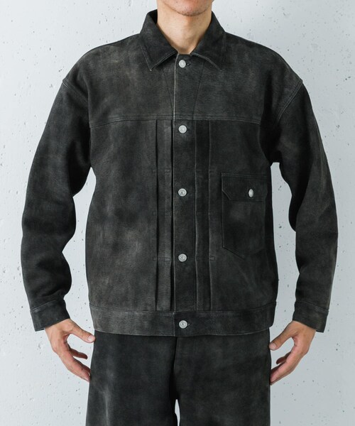URBAN RESEARCH（アーバンリサーチ）の「『別注』SEVEN BY SEVEN×URBAN RESEARCH　1ST TYPE LEATHER JACKET（テーラードジャケット・メンズ・BLACK/NAVY・M/L）」の9枚目の写真
