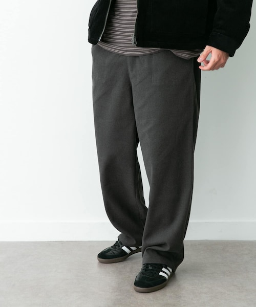 URBAN RESEARCH Sonny Label（アーバンリサーチサニーレーベル）の「裏起毛ユーティリティイージーパンツ（その他パンツ・メンズ・ブラック/チャコール/ブラウン/チャコール2・M/L）」の2枚目の写真