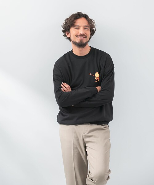 URBAN RESEARCH Sonny Label（アーバンリサーチサニーレーベル）の「OOPS×RYUAMBEコラボスウェット（スウェット・メンズ・サックス/ブラック/ミント・M/L/XL）」の8枚目の写真