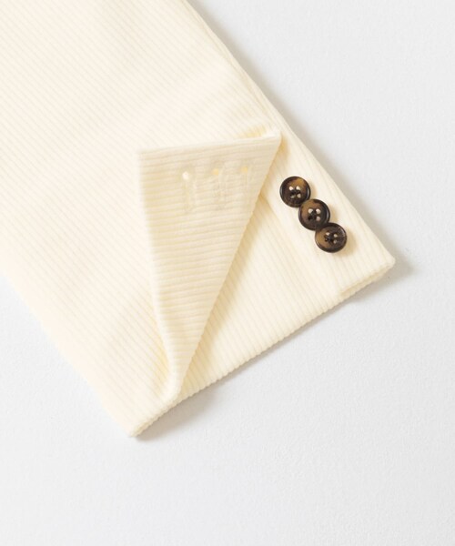 URBAN RESEARCH（アーバンリサーチ）の「トリコットコーデュロイジャケット（テーラードジャケット・レディース・BROWN/OFF WHITE・FREE）」の15枚目の写真