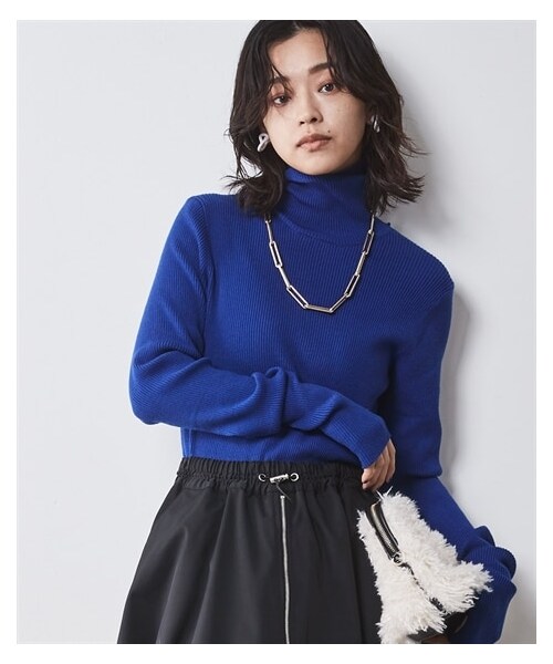 nissen（ニッセン）の「【CHIC STYLE】ロングスリーブタートルニット（ニット/セーター・レディース・レッド/ブルー/グレー/黒・M/L/LL/3L/4L/5L/6L/8L/10L）」の22枚目の写真