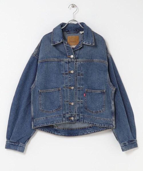 URBAN RESEARCH DOORS（アーバンリサーチドアーズ）の「Levi’s　BALLOON SLEEVE TRCKER（デニムジャケット・レディース・ライトインディゴ・S）」の2枚目の写真