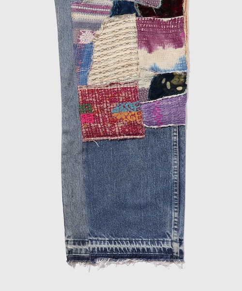 ADAM ET ROPE'（アダムエロペ）の「【Kartik Research/カルティック リサーチ】Manali Patchwork Jeans（デニムパンツ・メンズ・ブルー系・30/32）」の10枚目の写真