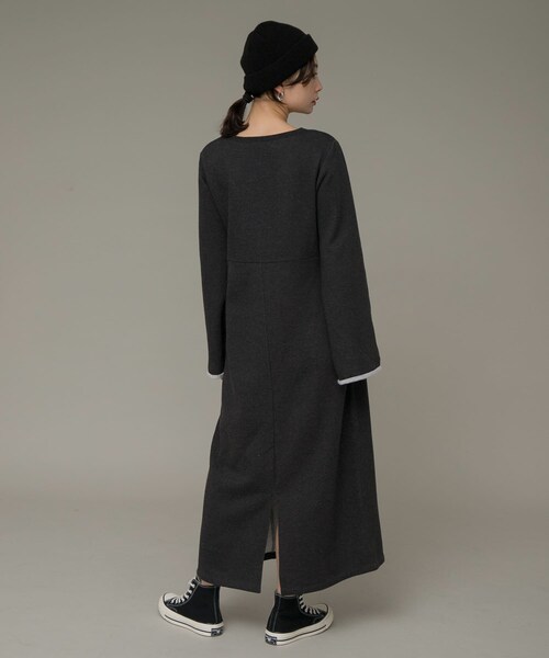 URBAN RESEARCH Sonny Label（アーバンリサーチサニーレーベル）の「リラクシースウェットドレスワンピース（ワンピース・レディース・チャコール/グレー/ブラウン・FREE）」の12枚目の写真