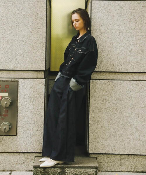 SENSE OF PLACE by URBAN RESEARCH（センスオブプレイスバイアーバンリサーチ）の「ロールアップデニムジャケット（デニムジャケット・レディース・ONE WASH/L.INDIGO・One）」の16枚目の写真