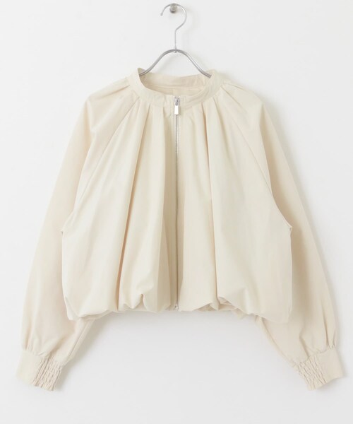 SENSE OF PLACE by URBAN RESEARCH（センスオブプレイスバイアーバンリサーチ）の「バルーンブルゾン（ブルゾン・レディース・BEIGE/BLACK/IVORY・one）」の16枚目の写真