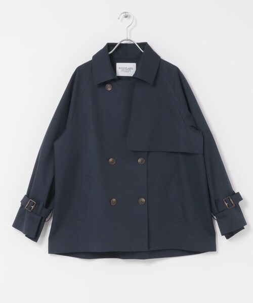 URBAN RESEARCH Sonny Label（アーバンリサーチサニーレーベル）の「撥水ショートトレンチコート（ステンカラーコート・レディース・ベージュ/ネイビー・36/38）」の22枚目の写真