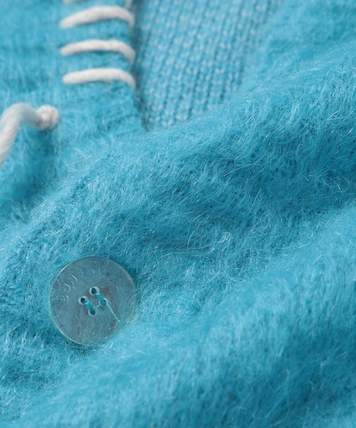 ADAM ET ROPE'(アダムエロペ)の「【BONSAI/ボンサイ】MOHAIR KNIT CARDIGAN(カーディガン/ボレロ・メンズ・グレー/ブルー/パープル・M/S)」の14枚目の写真