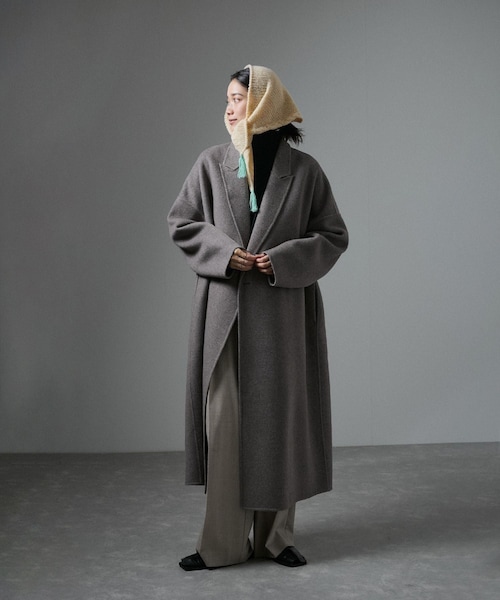 ADAM ET ROPE'(アダムエロペ)の「【chisaki(チサキ)】Hope stole(ストール/ショール・レディース・オフホワイト/ライトグリーン・F)」の21枚目の写真