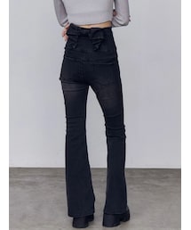 EMODA | バックリボンフレアハイウエストパギンス(デニムパンツ)