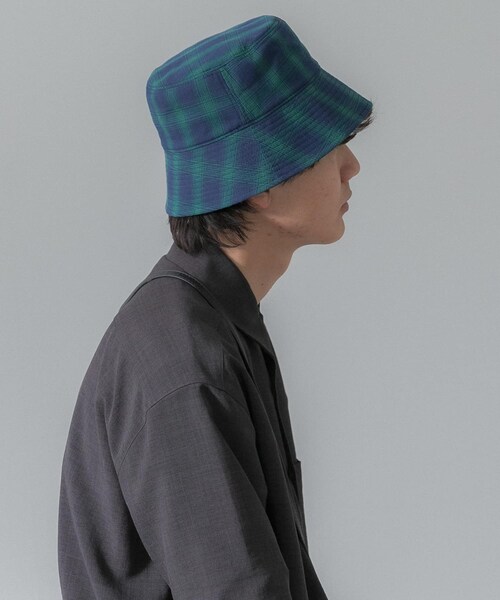 SENSE OF PLACE by URBAN RESEARCH(センスオブプレイスバイアーバンリサーチ)の「『ユニセックス』チェックバケットハットB(ハット・メンズ・BLACK/IVORY/NAVY・one)」の15枚目の写真