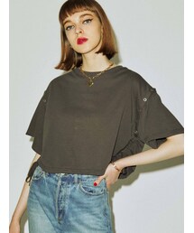 jouetie | クロップドシャーリング2WAYトップス(Tシャツ/カットソー)