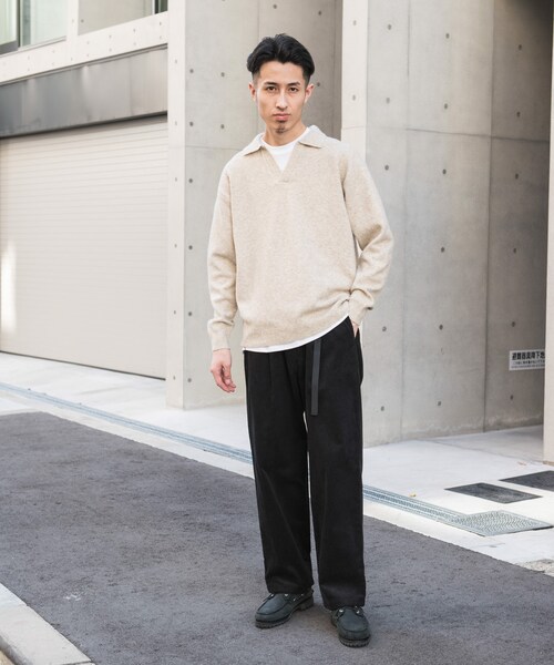 URBAN RESEARCH DOORS（アーバンリサーチドアーズ）の「ウェビングベルトコーデュロイトラウザー（その他パンツ・メンズ・CHARCOAL/MOCHA/TERRACOTTA・S/M/L）」の10枚目の写真