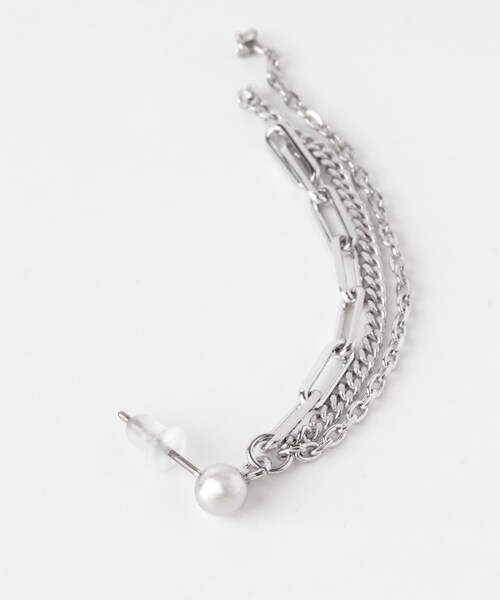 URBAN RESEARCH Sonny Label（アーバンリサーチサニーレーベル）の「フリンジチェーンピアス（ピアス（両耳用）・レディース・シルバー/ゴールド・one）」の5枚目の写真