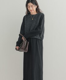 URBAN RESEARCH DOORS（アーバンリサーチドアーズ）の「ベスト付きカットリブワンピース（ワンピース・レディース）」