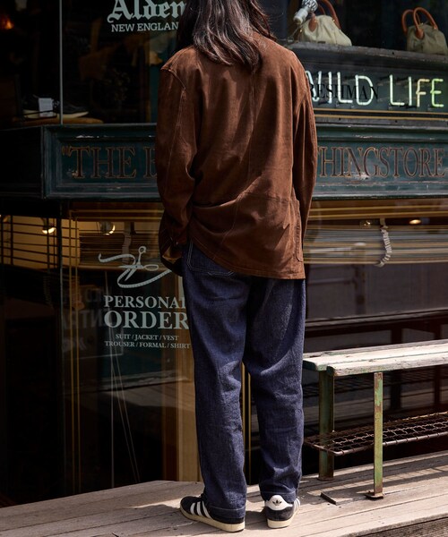 ADAM ET ROPE'(アダムエロペ)の「【ARDENNES/アルデンヌ】Filomena(カバーオール・メンズ・ダークブラウン/ベージュ・48/50/L/M)」の19枚目の写真