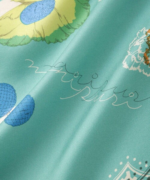 ROPE'(ロペ)の「【manipuri(マニプリ)】スカーフ(ストール/ショール・レディース・ブルー系/イエロー・F)」の8枚目の写真