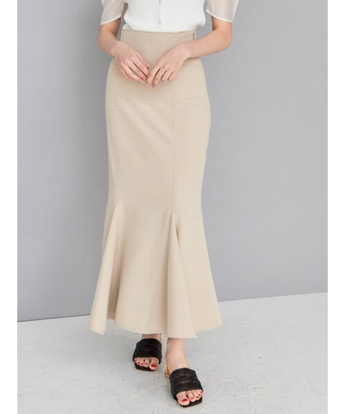 MERCURYDUO（マーキュリーデュオ）の「ストレッチツイルマーメイドスカート（スカート・レディース・ミックス/ベージュ・M/S）」の12枚目の写真