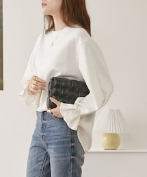 nissen | タック入キャンディースリーブトップス(Tシャツ/カットソー)