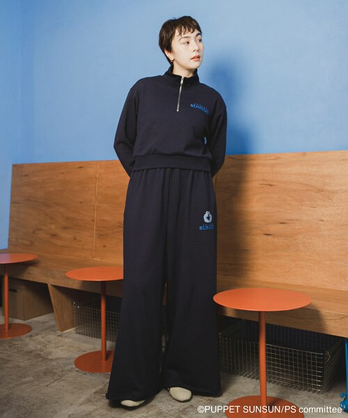 SENSE OF PLACE by URBAN RESEARCH（センスオブプレイスバイアーバンリサーチ）の「『ユニセックス』『別注』SUNSUN×SENSE OF PLACE　スウェットパンツ（スウェットパンツ・レディース・L.GRAY/NAVY・M/L）」の18枚目の写真