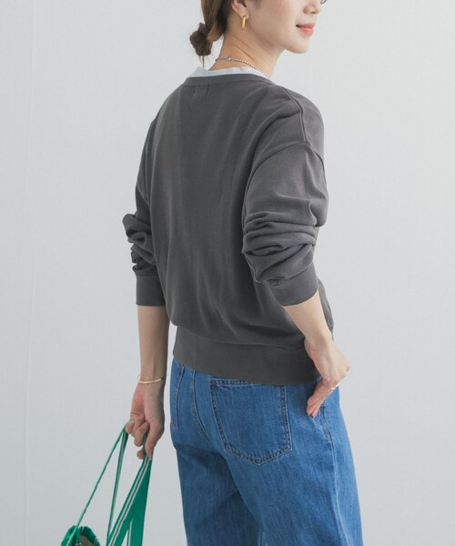 URBAN RESEARCH DOORS（アーバンリサーチドアーズ）の「ライトタックフライスカーディガン（カーディガン/ボレロ・レディース・NATURAL/L.BLUE/CHARCOAL・Free）」の5枚目の写真