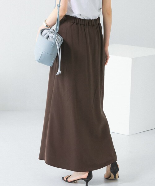 URBAN RESEARCH ROSSO（アーバンリサーチロッソ）の「リネンフレアーナロースカート（スカート・レディース・red/ivory/green/brown・36/38）」の15枚目の写真