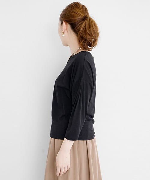 URBAN RESEARCH ROSSO（アーバンリサーチロッソ）の「C/RYドロッププルオーバー（Tシャツ/カットソー・レディース・GRAY/OFF WHITE/BLACK・FREE）」の10枚目の写真