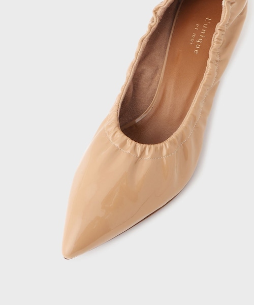 ROPE'（ロペ）の「【L’unique et moi（リュニック エ モア）】AliceII｜ギャザーパンプス（パンプス・レディース・ブラック/ベージュ・23.0/23.5/24.0/24.5/25.0）」の14枚目の写真