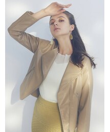 dazzlin | レザーライクシンプルライダース(ライダースジャケット)