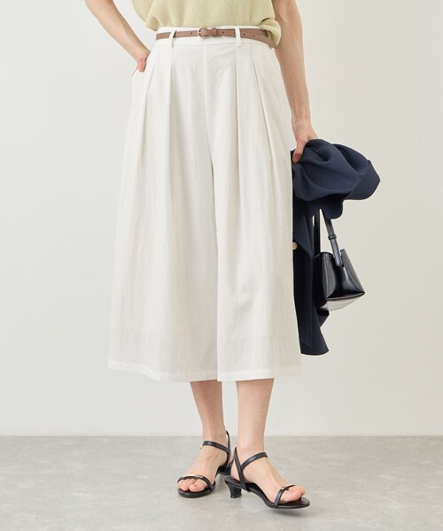 ROPE' PICNIC（ロペピクニック）の「ホワイトレーヨンナイロンガウチョパンツ（スラックス・レディース・ホワイト・L/M/S）」の17枚目の写真