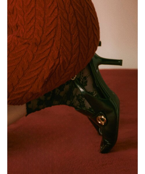 RESEXXY（リゼクシー）の「レースショートソックス（ソックス/靴下・レディース・アイボリー/ブラック・F）」の3枚目の写真