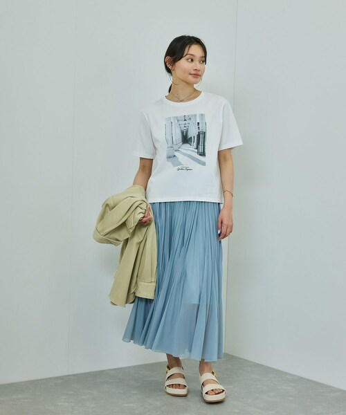 ROPE'（ロペ）の「プリントＴシャツ/イージーケア（Tシャツ/カットソー・レディース・ホワイト/ホワイト系・F）」の11枚目の写真