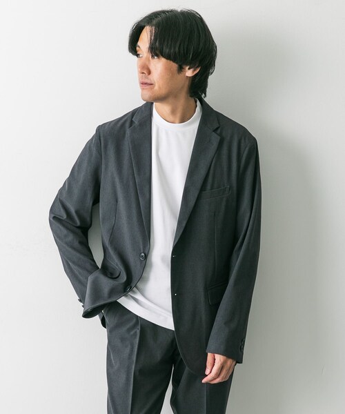 URBAN RESEARCH DOORS(アーバンリサーチドアーズ)の「『イージーケア/速乾』LIFE STYLE TAILOR ウォッシャブルアクティブジャケット(テーラードジャケット・メンズ・KHAKI/NAVY/GRAY・S/M/L/XL)」の5枚目の写真
