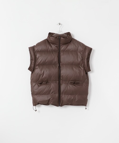 LAATO（ラート）の「short-sleeved down vest（その他アウター・レディース・チョコレート/ラクダ・FREE）」の11枚目の写真