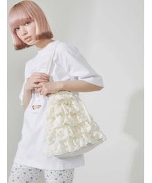 merry jenny | レースフリルティアードトート(トートバッグ)