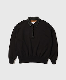 ADAM ET ROPE' | 【KYOU/キョウ】BROTHERS Leather x Original Supima Aging Cotton Sweat(スウェット)
