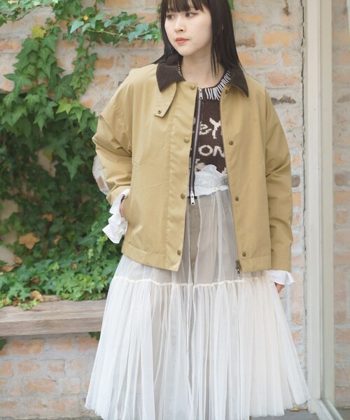 THE GOODLAND MARKET（ザグッドランドマーケット）の「『別注』MIDIUMISOLID×THE GOODLAND MARKET　detroit JK（テーラードジャケット・レディース・beige/khaki/Navy・FREE）」の6枚目の写真