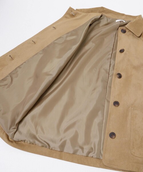 ITEMS URBANRESEARCH（アイテムズ アーバンリサーチ）の「フェイクスエードオーバージャケット（テーラードジャケット・レディース・BEG/BRN・Free）」の17枚目の写真