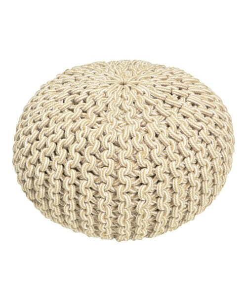 nissen（ニッセン）の「かわいいフォルムの北欧テイストフロアクッション（クッション/クッションカバー・メンズ・ベージュ/グレー・直径:約35×H25cm）」の2枚目の写真