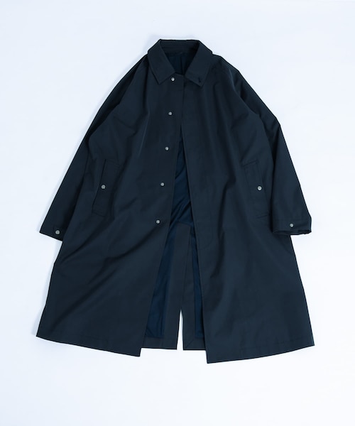 EKAL（エカル）の「SOLOTEXツイルトラベルコート（ステンカラーコート・メンズ・ネイビー/ブラック・M/L）」の4枚目の写真