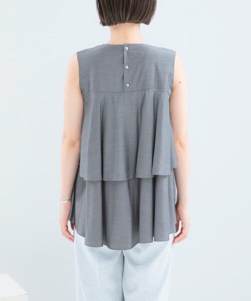 URBAN RESEARCH ROSSO（アーバンリサーチロッソ）の「レイヤードフレアブラウス（シャツ/ブラウス・レディース・CH.BLACK/BLUE/BABY PINK・Free）」の5枚目の写真