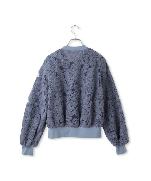 ADAM ET ROPE'(アダムエロペ)の「ラインアートレースブルゾン(ブルゾン・レディース・ブラック/キナリ/ブルー系・F)」の19枚目の写真