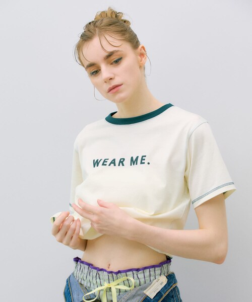 THE GOODLAND MARKET（ザグッドランドマーケット）の「ザ グッドランド マーケット　BOX RINGER  TEE（Tシャツ/カットソー・レディース・WH×GR/YE×BR/BL×LGR・1/2）」の6枚目の写真