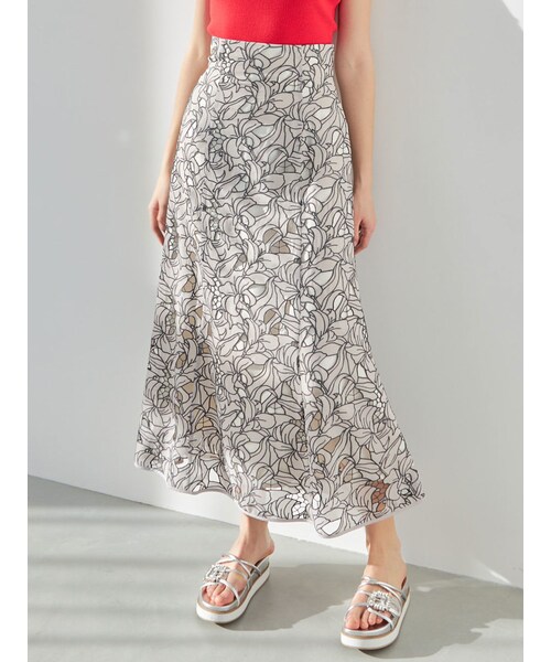 MERCURYDUO（マーキュリーデュオ）の「カットワーク刺繍マーメイドスカート（スカート・レディース・オフホワイト/ブラック/ベージュ・S/M）」の17枚目の写真