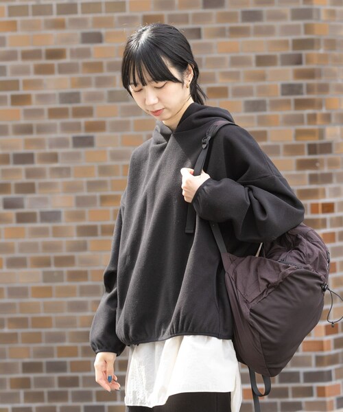 EKAL（エカル）の「ウォームドジャージフーディー（その他トップス・レディース・アイボリー/ブラック/ブラウン・one）」の17枚目の写真