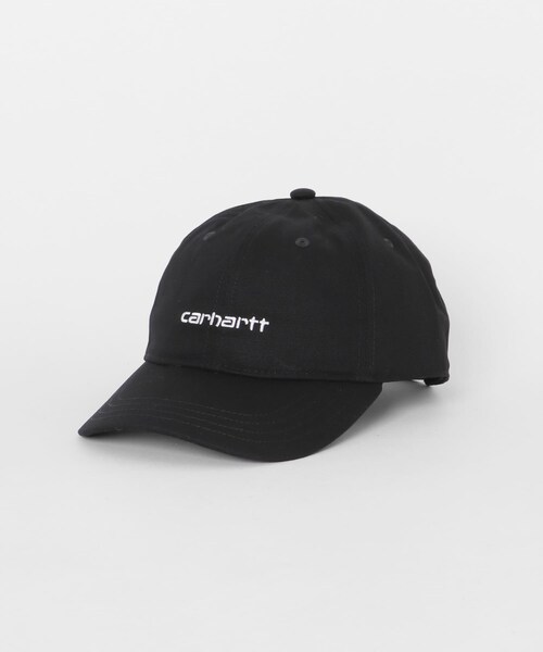 SENSE OF PLACE by URBAN RESEARCH（センスオブプレイスバイアーバンリサーチ）の「CARHARTT　Canvas Script Cap（キャップ・メンズ・Black/W/D.Scarab/P/D.Navy/D・One）」の5枚目の写真