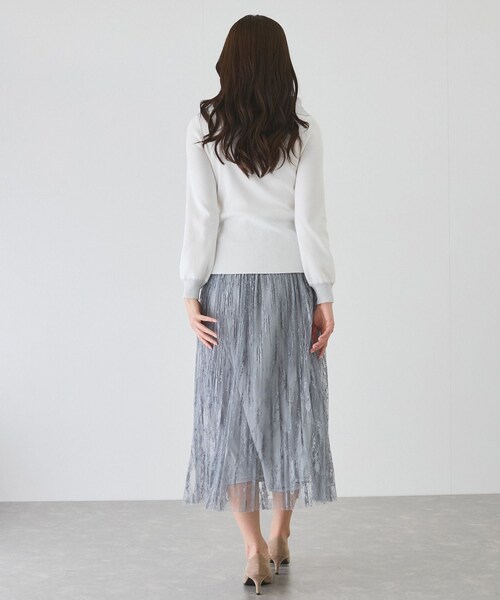 Jayro（ジャイロ）の「ラメアシメオフショル風プルオーバー（ニット/セーター・レディース・ブラック/ホワイト系/パープル系/ピンク・M）」の17枚目の写真