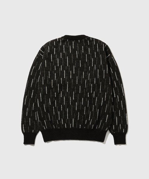ADAM ET ROPE'(アダムエロペ)の「【MARKAWARE/マーカウェア】RAIN DROP PATTERN JUMPER(ニット/セーター・メンズ・ブラック・2/3)」の10枚目の写真