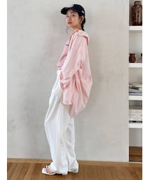 Ungrid | ハイウエストルーズテーパードパンツ(スラックス)