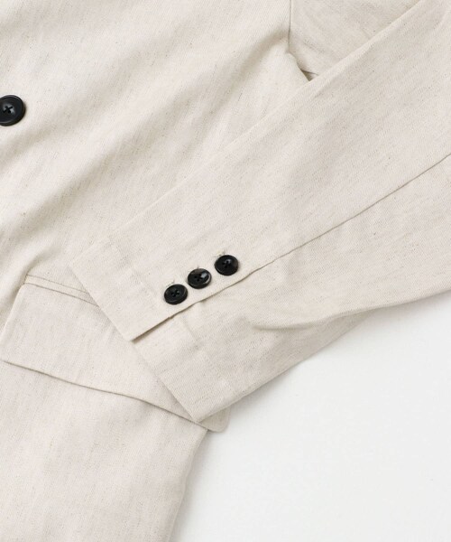 ITEMS URBANRESEARCH(アイテムズ アーバンリサーチ)の「『セットアップ対応』Linen Blend Double Jacket(テーラードジャケット・メンズ・CHA/IVO/BRN・M/L)」の11枚目の写真